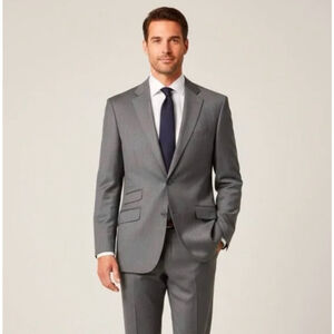 Ted Baker Wool Endurance Pinstripe Suit Jacket Blazer Size 44R